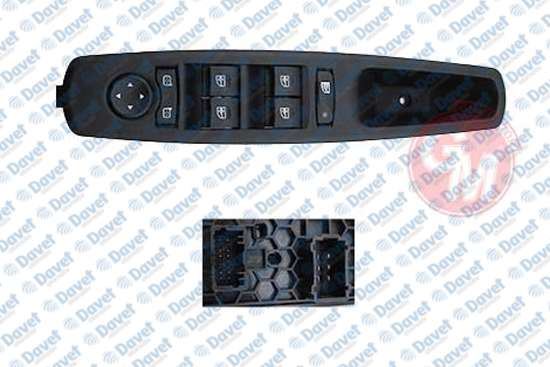 GUA 41416 Cam Acma Anahtari Kumanda Grubu Renault Megane Iii-Fluence [Dortlu + Merkezi Kilit Dugmeli + Ayna Ayarli] 254000014r